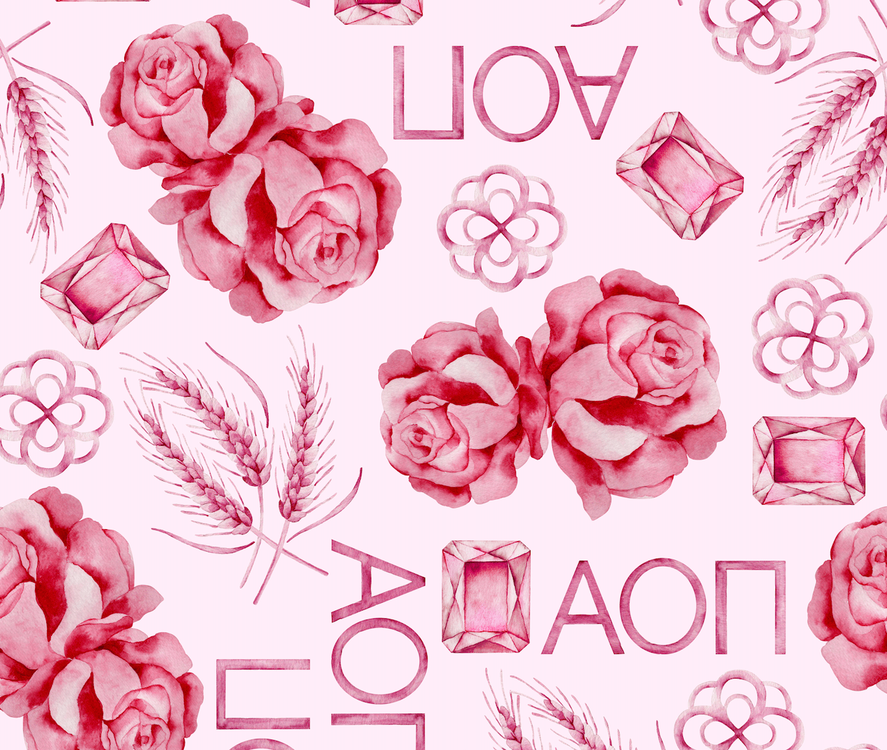 Alpha Omicron Pi Acrylic Shelf Decor