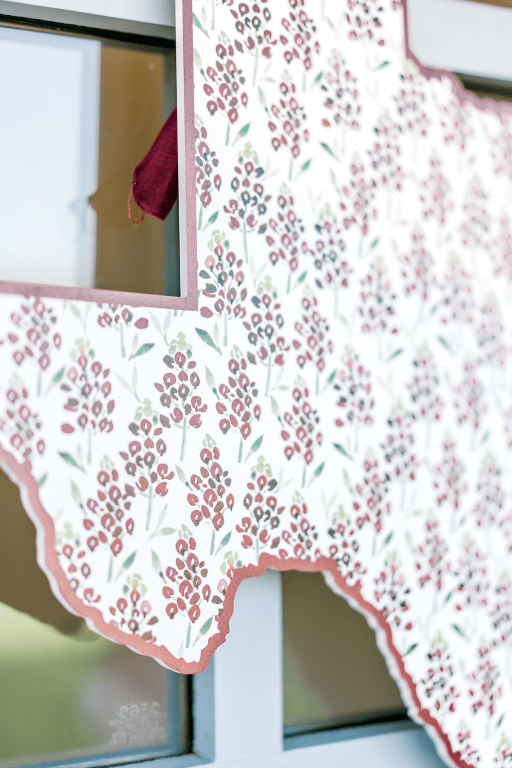 Texas Bluebonnets (Maroon)- Door Hanger