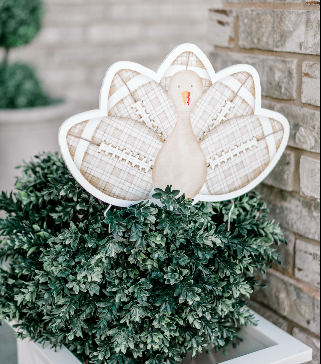 Football Turkey Garden Stake (Sale)