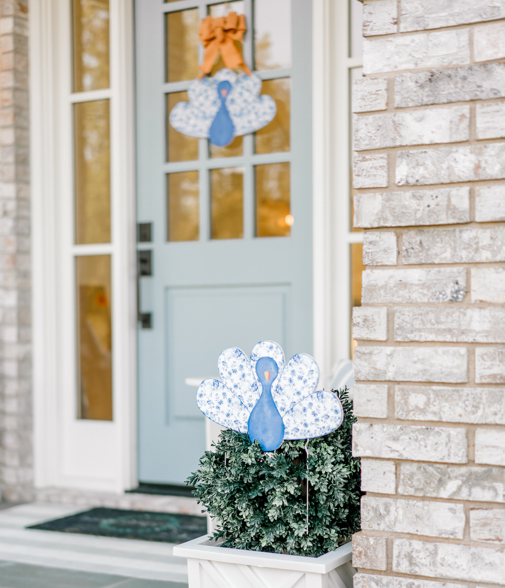 Chinoiserie Turkey- Garden Stake