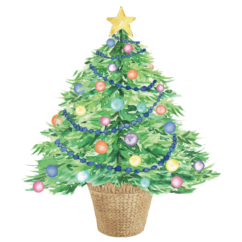 Watercolor Christmas Tree (Ships Nov 3)