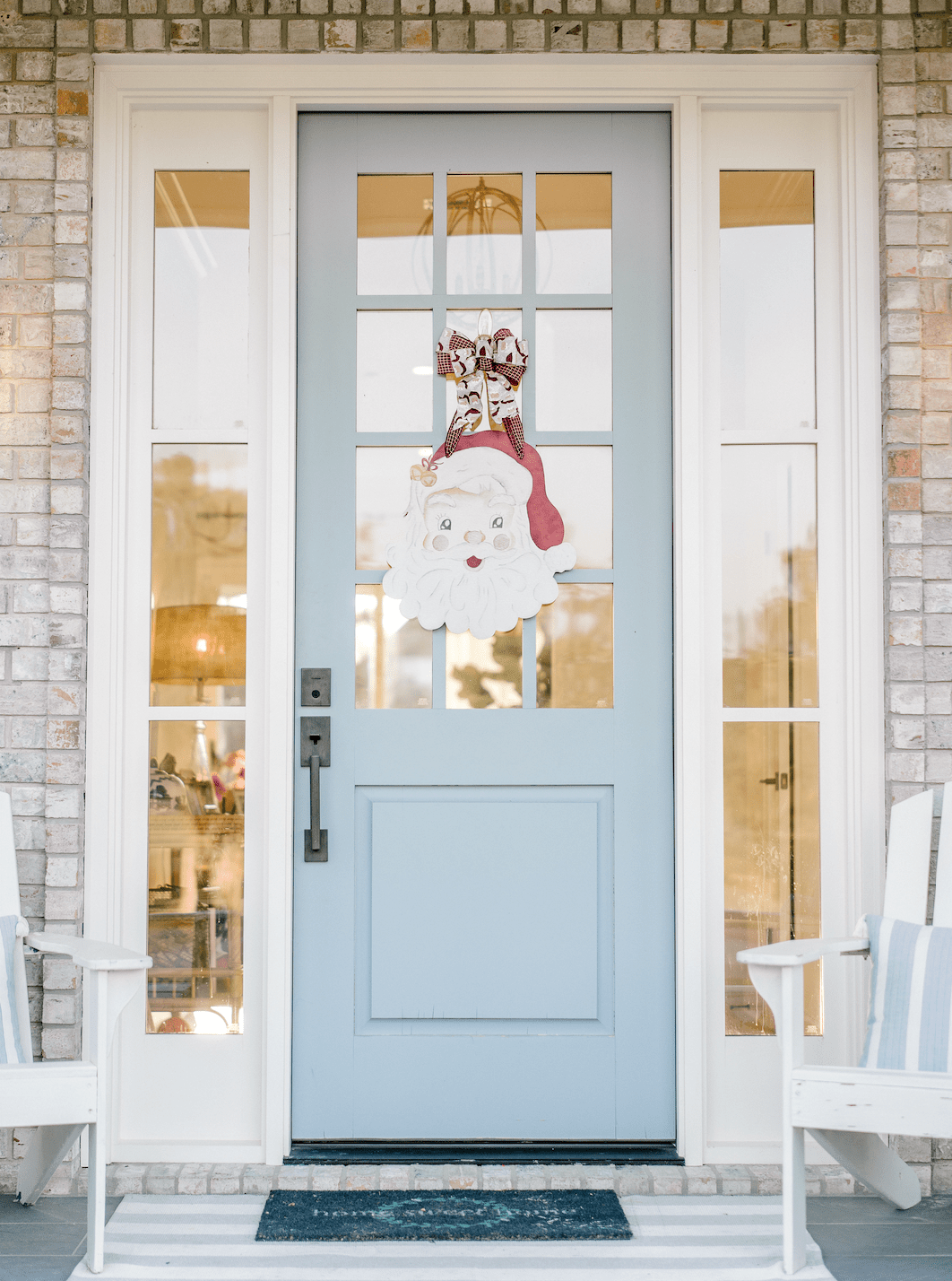 Holly Jolly Santa- Door Hanger (Ships Nov 3)