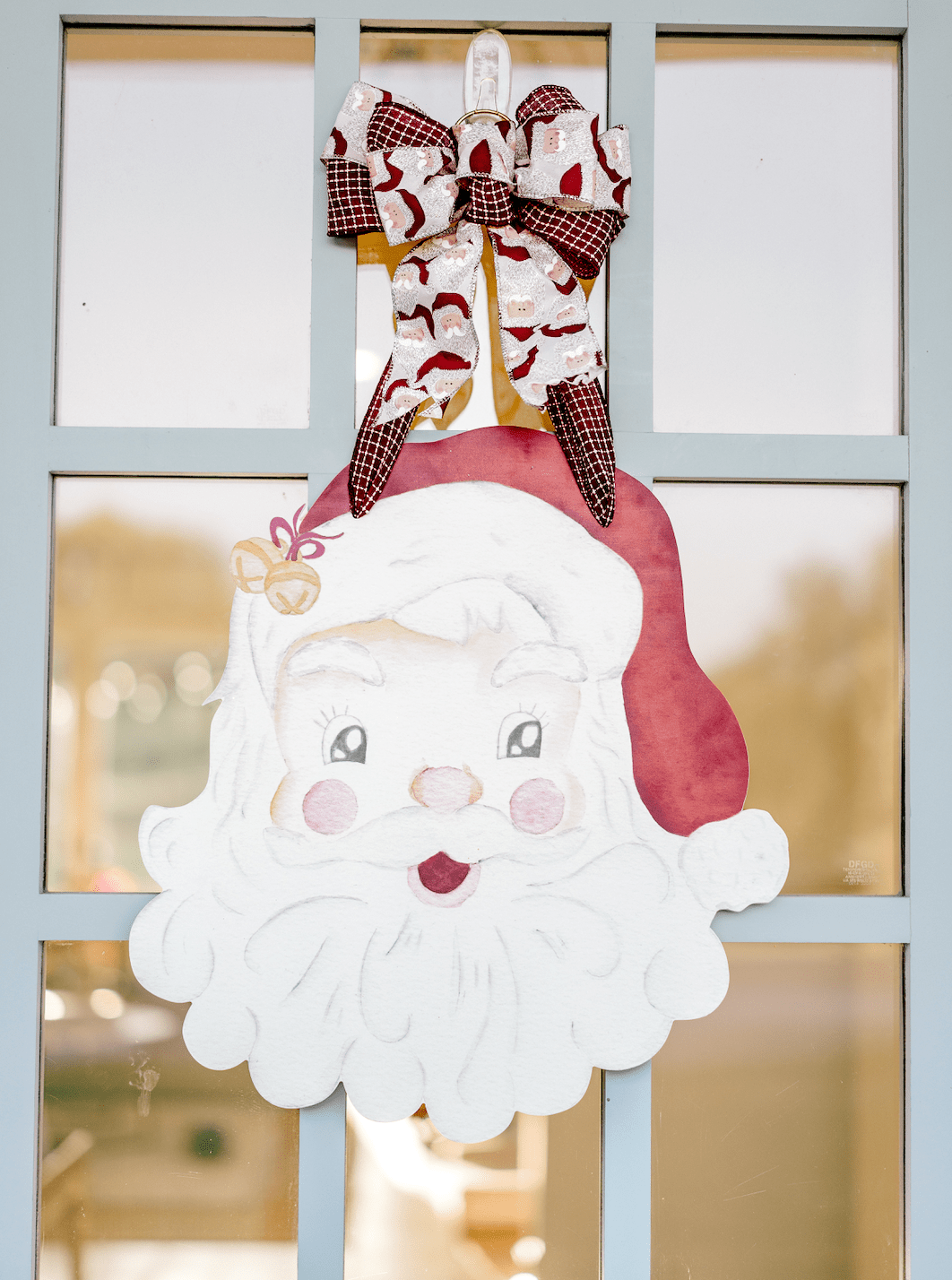 Holly Jolly Santa- Door Hanger (Ships Nov 3)