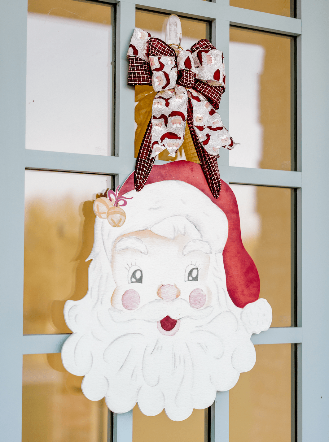 Holly Jolly Santa- Door Hanger (Ships Nov 3)