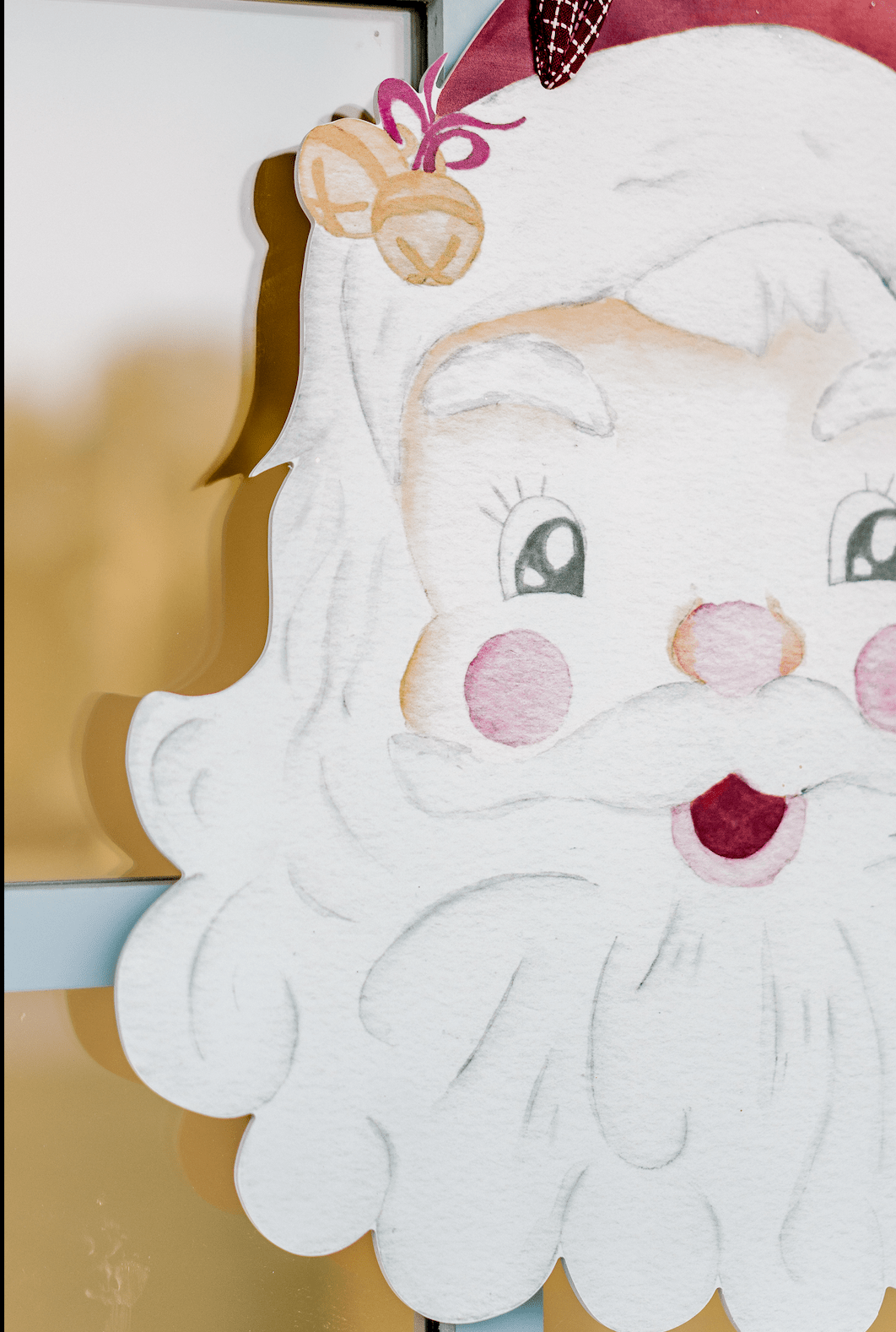 Holly Jolly Santa- Door Hanger (Ships Nov 3)