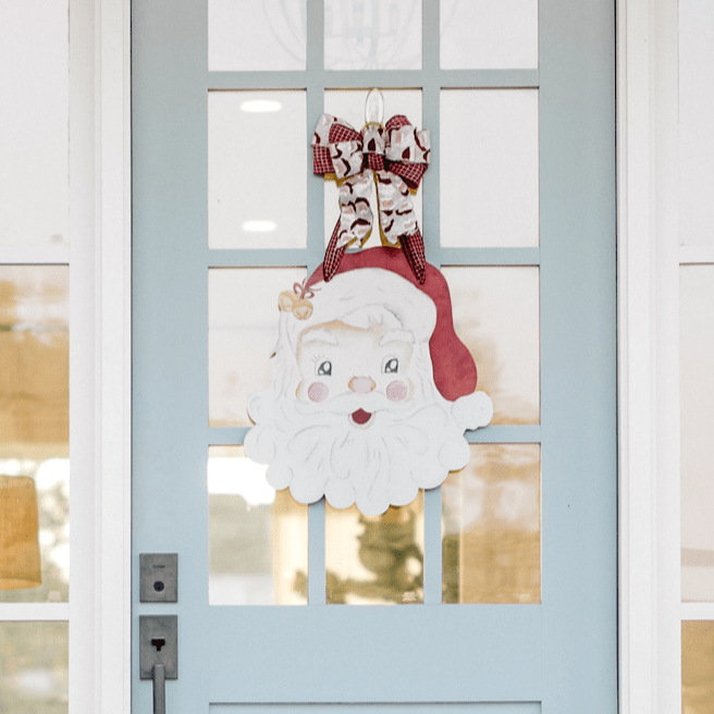 Holly Jolly Santa- Door Hanger (Ships Nov 3)
