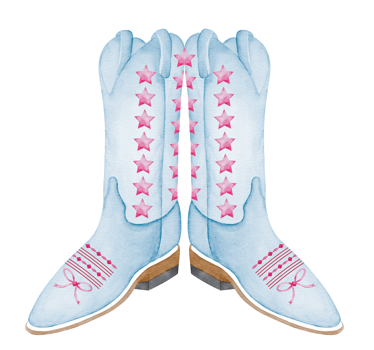 Rodeo Two Step - Door Hanger (Blue or Pink)