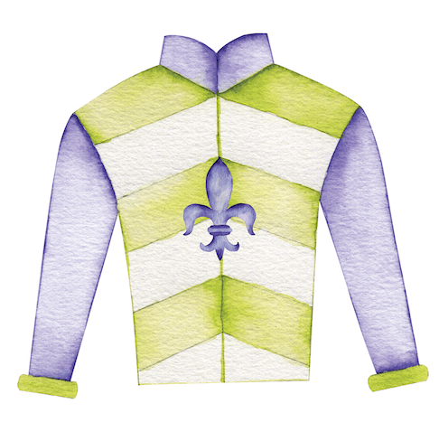 Racing Silk (Purple)- Door Hanger