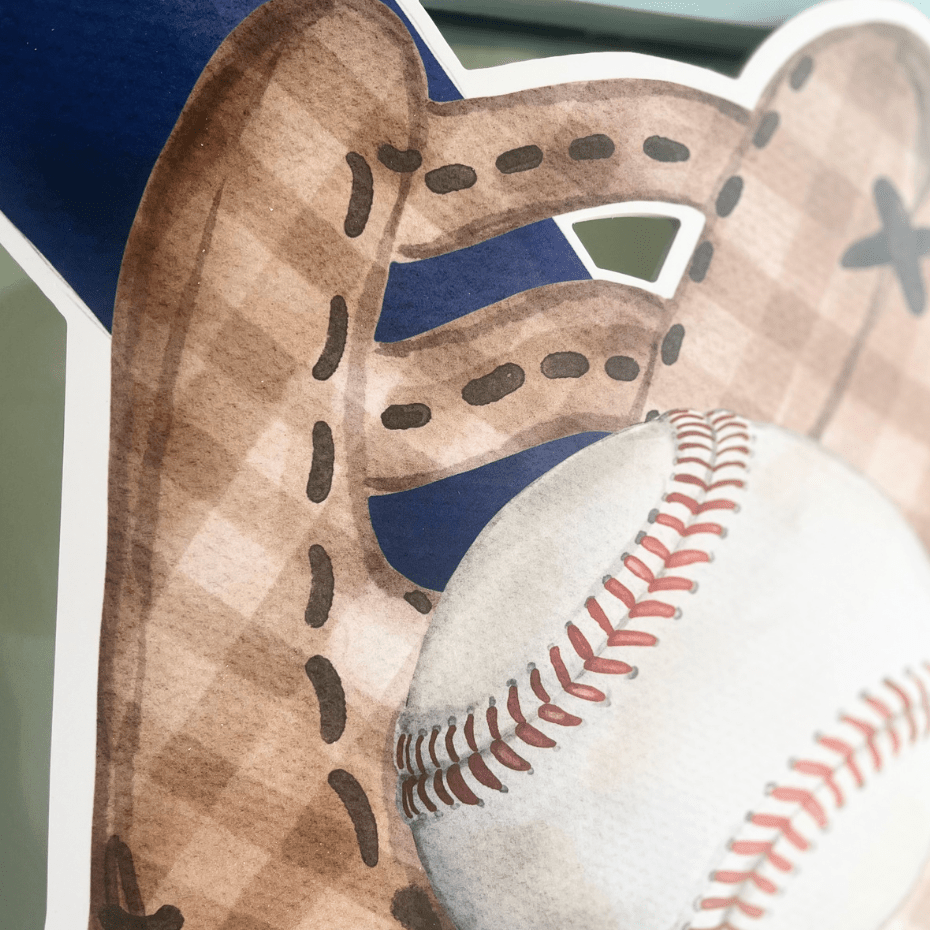 Play Ball (Blue and Orange)- Door Hanger