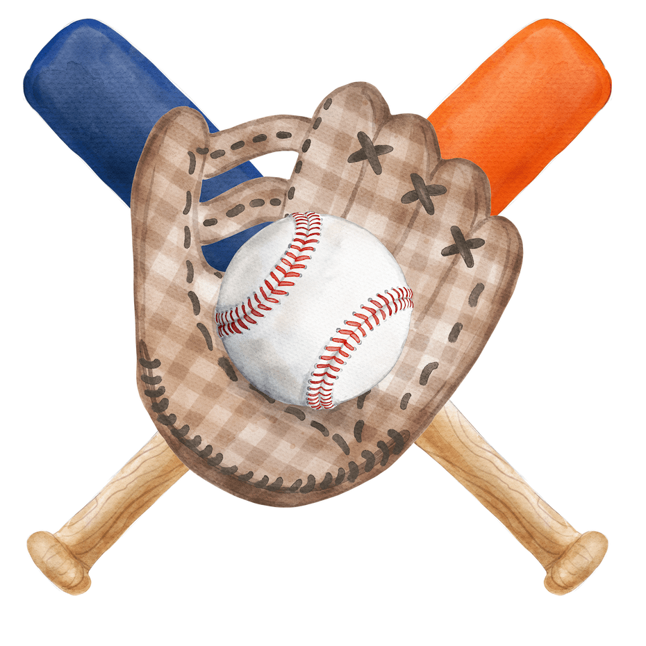 Play Ball (Blue and Orange)- Door Hanger