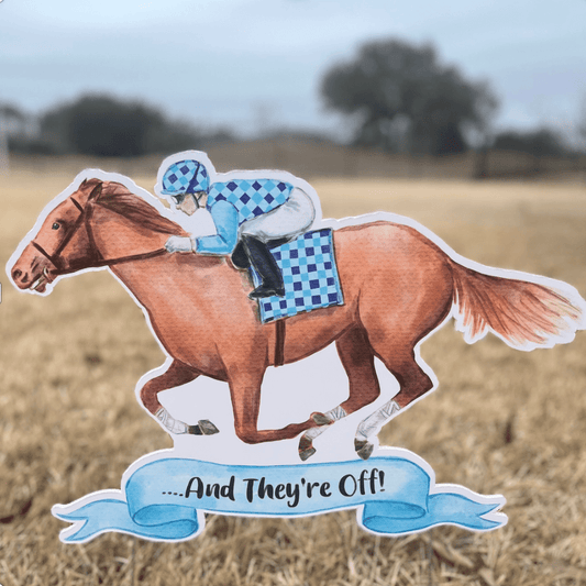 And They're Off!- Pot/Garden Stake