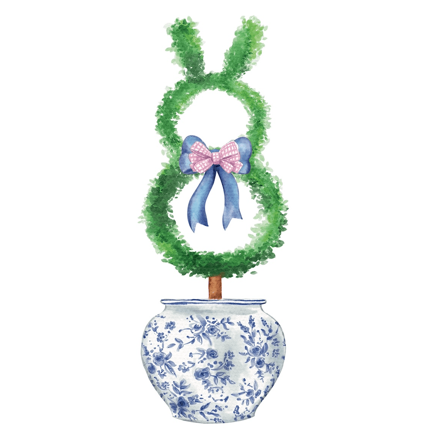 Easter Bunny Topiary- Pot Stake (Sale)