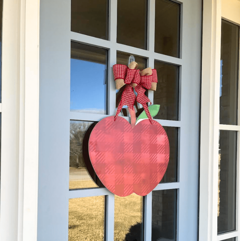 Apple Door Hanger (Free Personalization)