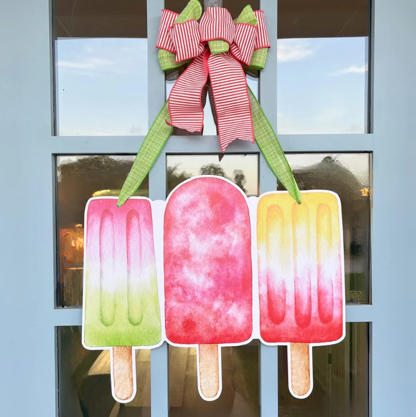 Ice cream Popsicle hotsell Door Hanger