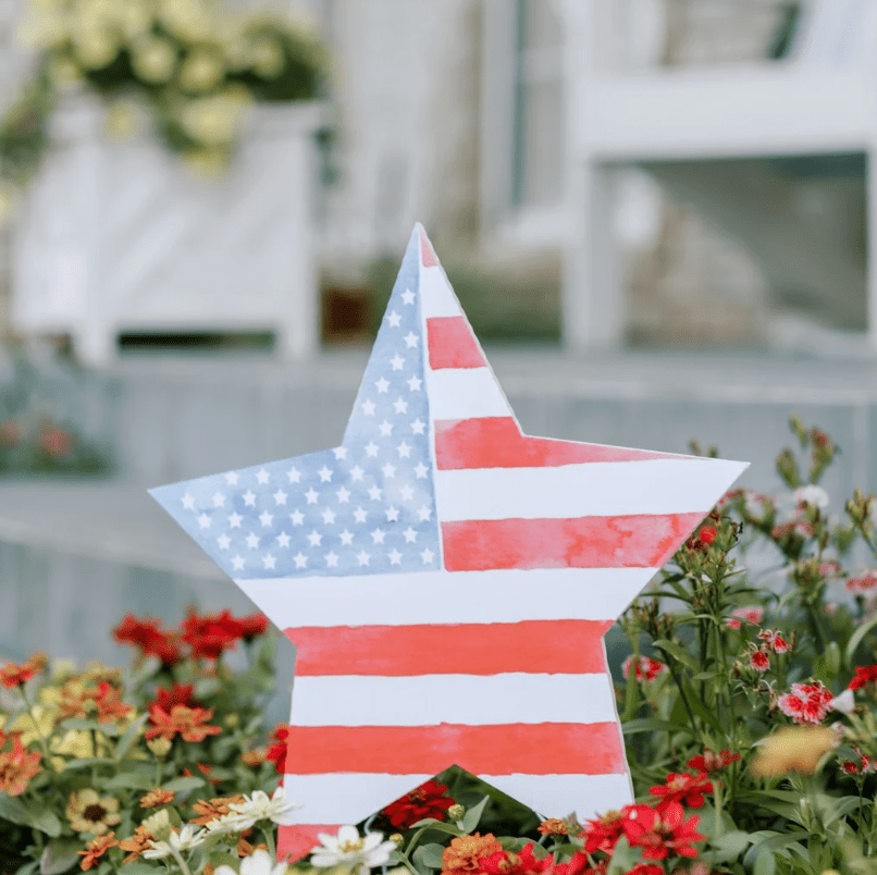 Stars and Stripes- Garden Stake