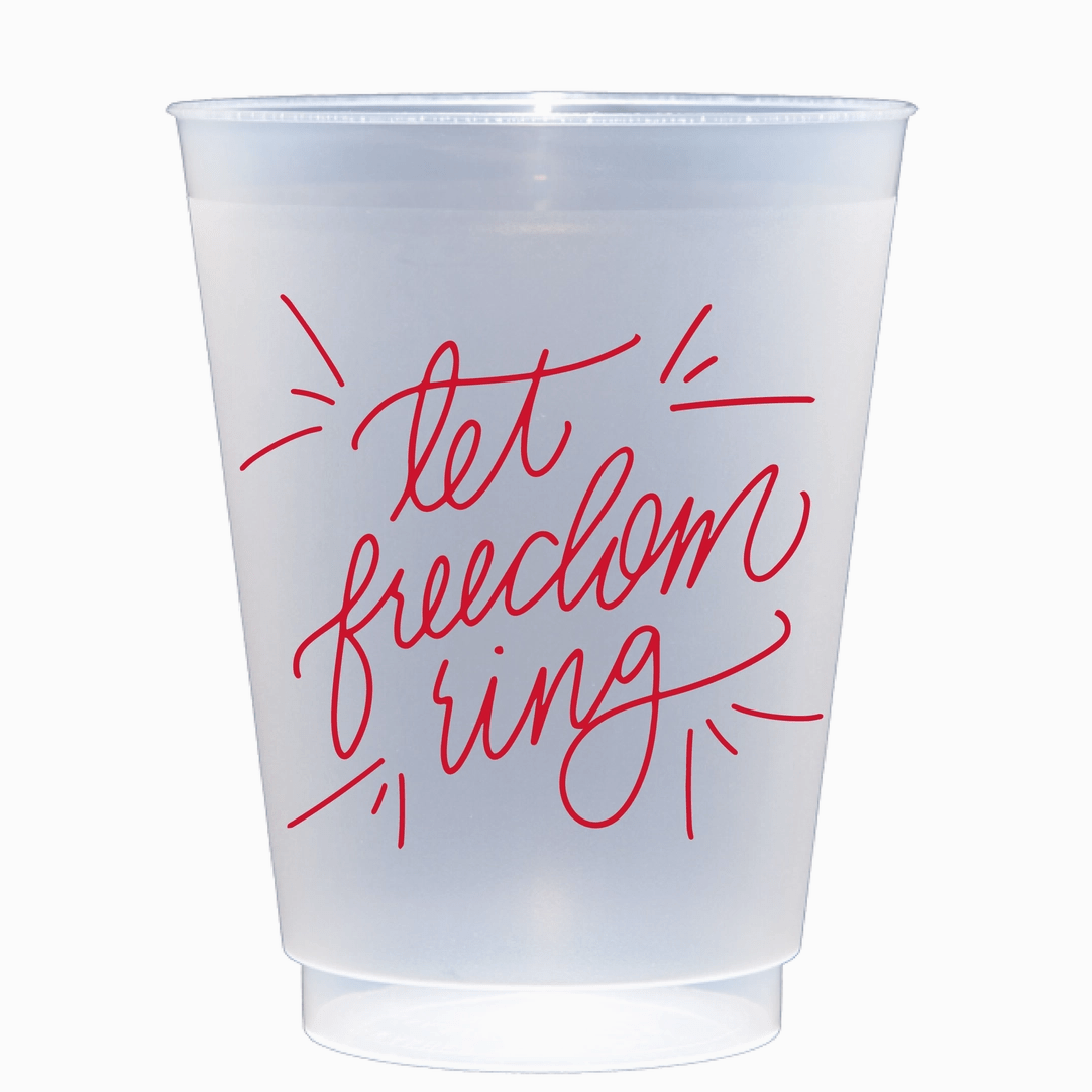 Let Freedom Ring | July 4th Frosted Acrylic 16 oz Cup
