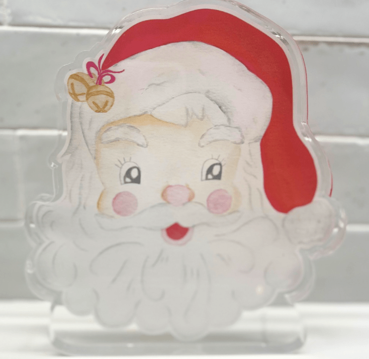 Holly Jolly Santa- Acrylic (Ships Nov 3)