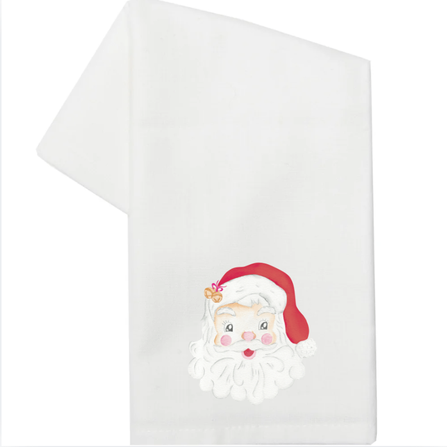 Holly Jolly Santa Tea Towel (Sale)