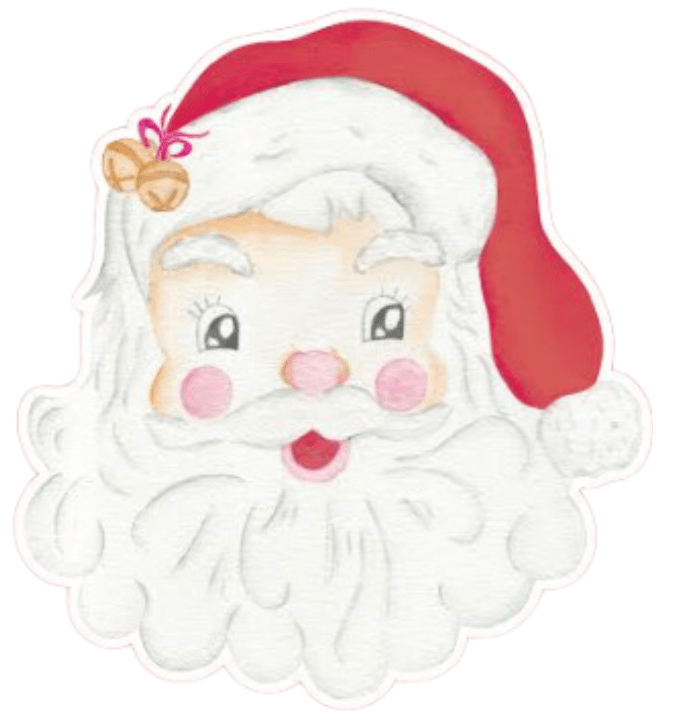 Holly Jolly Santa- Ornament