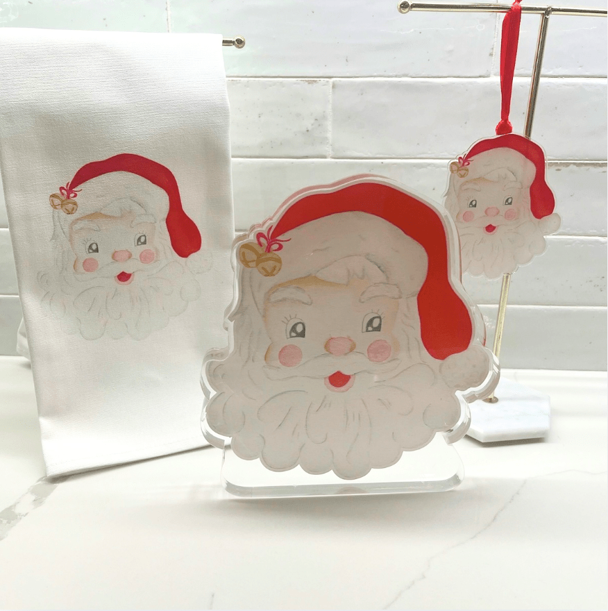 Holly Jolly Santa- Ornament