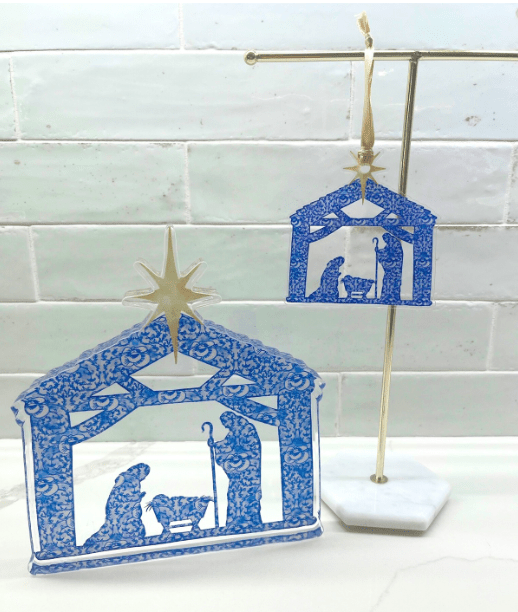 Nativity in Chinoiserie- Ornament