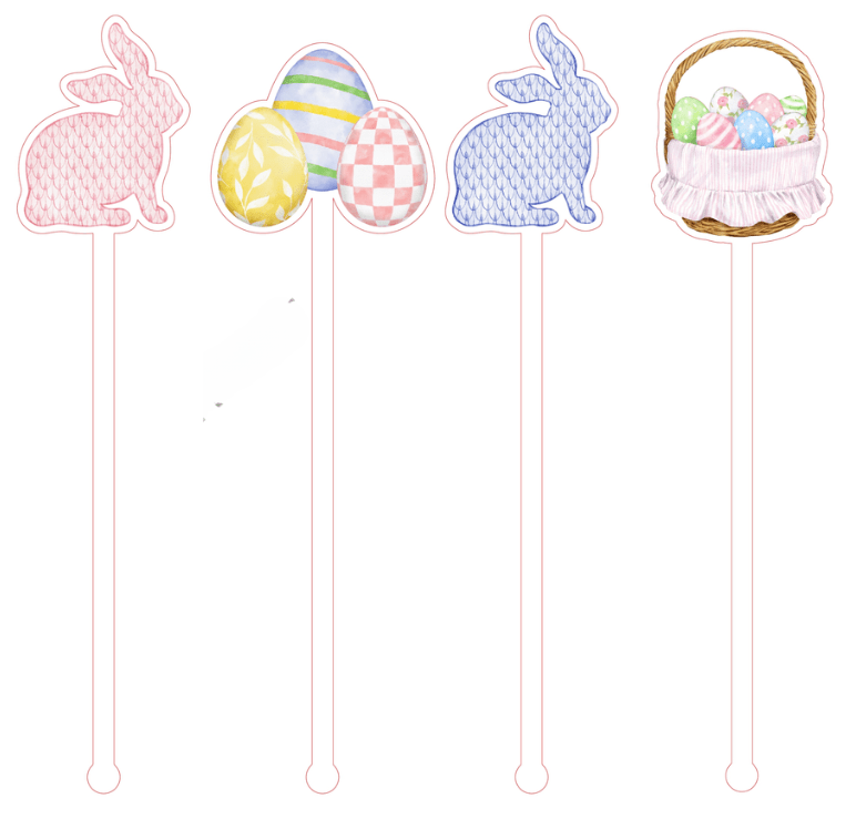 Hoppy Easter- Stir Sticks