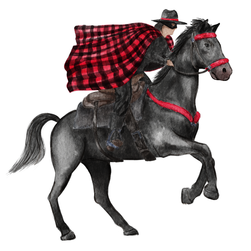 PRE ORDER (Ships 8/31) Red & Black Rider Swizzle Sticks