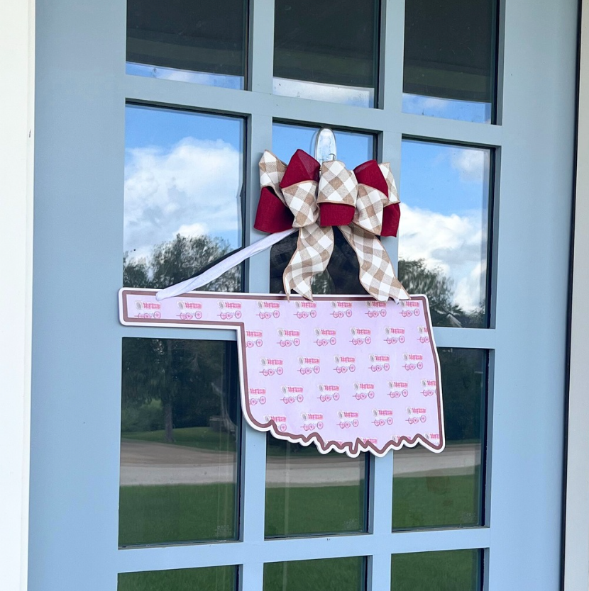 Oklahoma (Pattern)- Door Hanger (Sale)