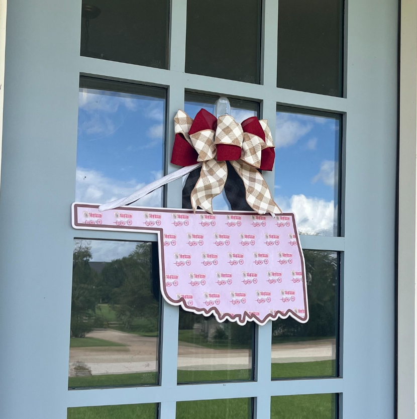 Oklahoma (Pattern)- Door Hanger (Sale)