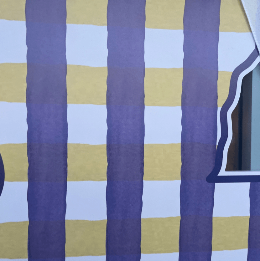 Plaid Louisiana (Purple & Gold)- Door Hanger