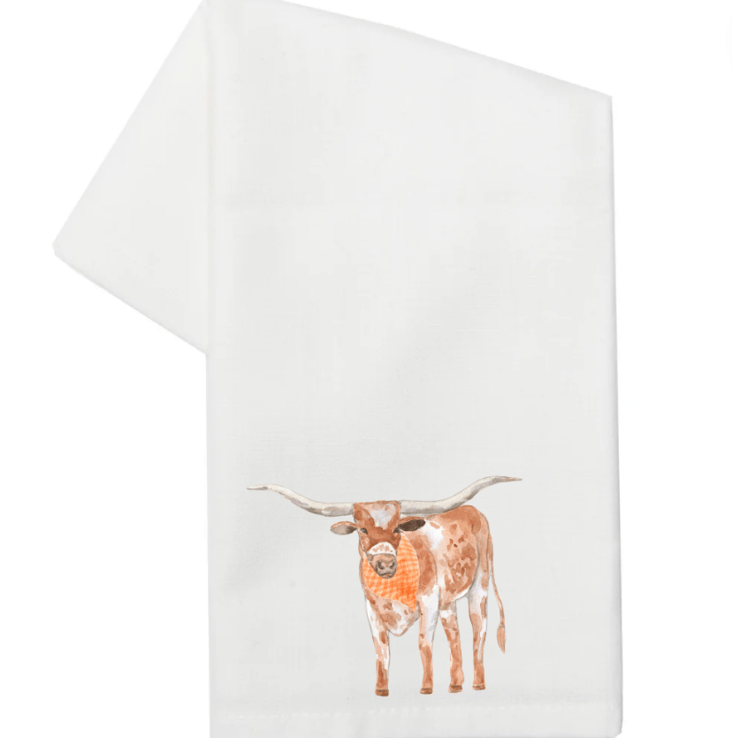 Texas Longhorn- Tea Towel (Sale)