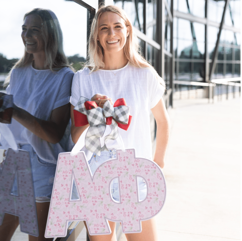 Alpha Phi Door Hanger