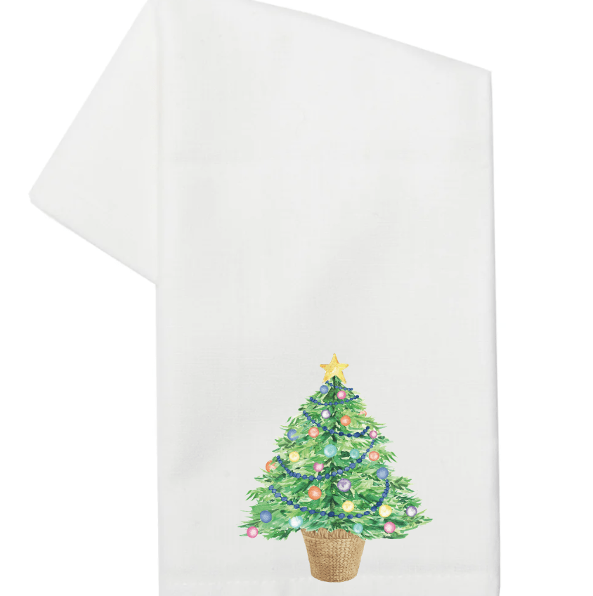Watercolor Tree- Tea Towel (Ships Nov 3)