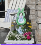 Easter Bunny Topiary- Pot Stake