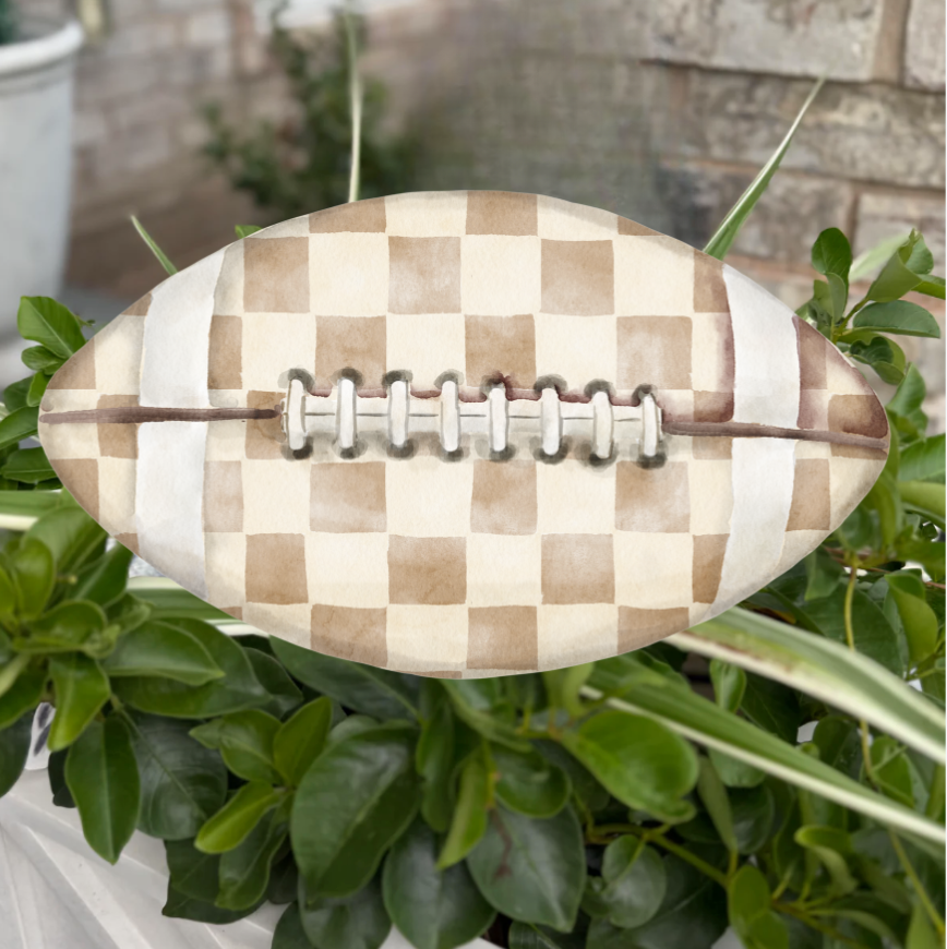PRE ORDER (Ships 8/31) Double Sided Football Garden Stake