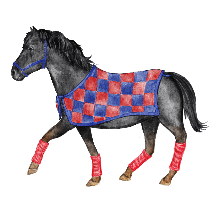 Red & Blue Mustang Swizzle Sticks