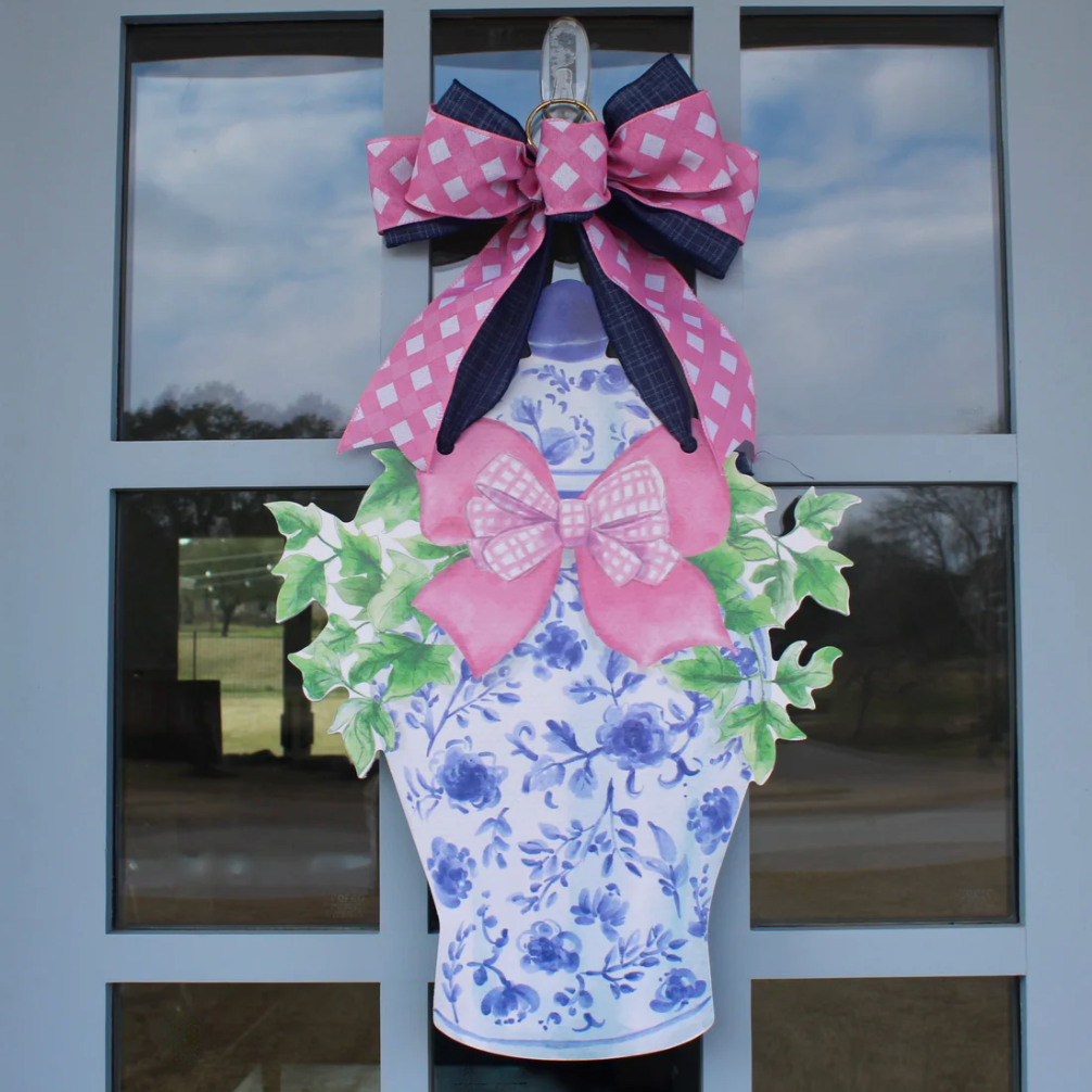 Flower buy Jar Door Hanger