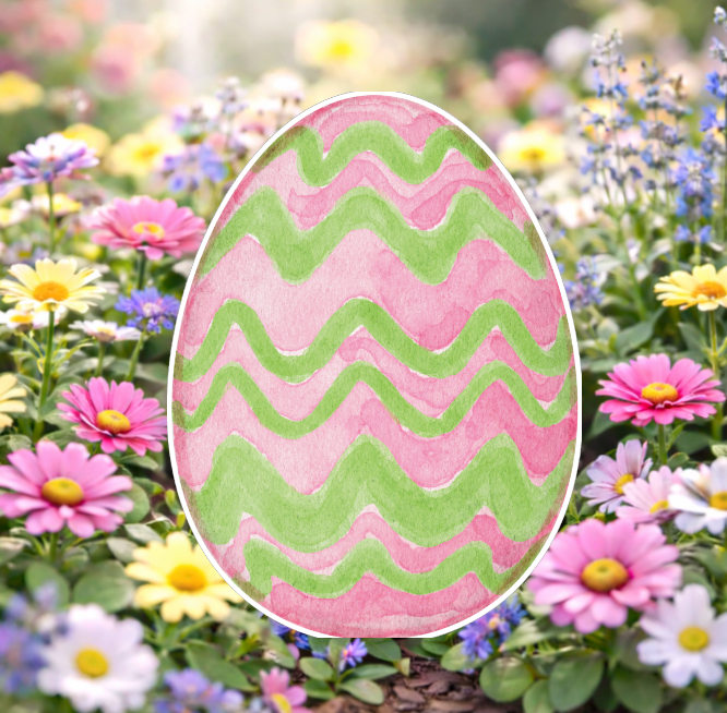 Ribbon Stripe Reversible Garden Stake
