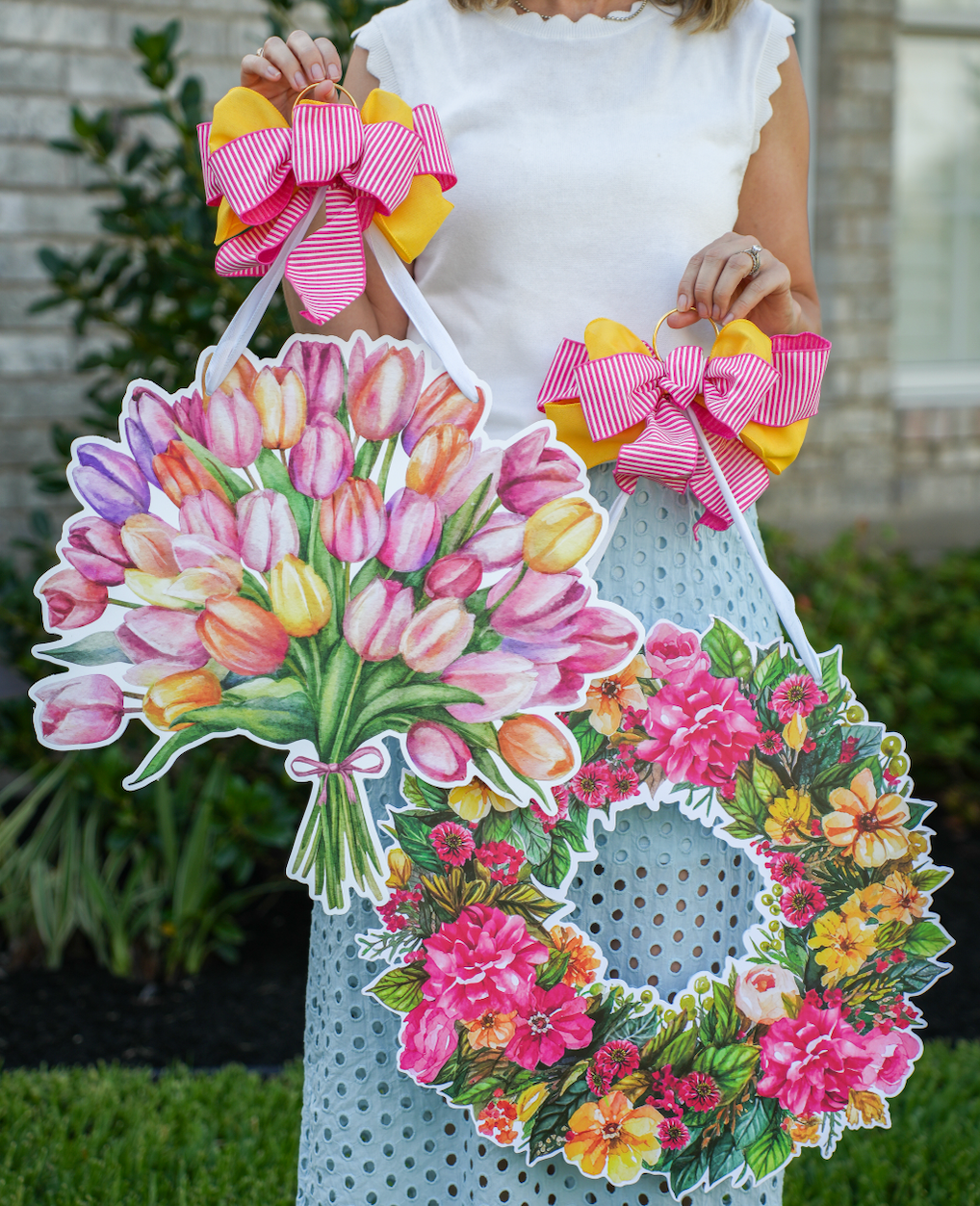 Sunshine Blooms Wreath Door Hanger