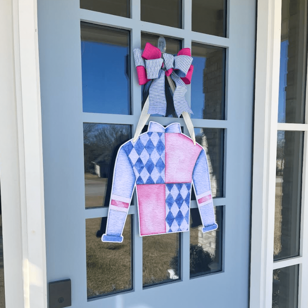 Racing Silk (Pink)- Door Hanger
