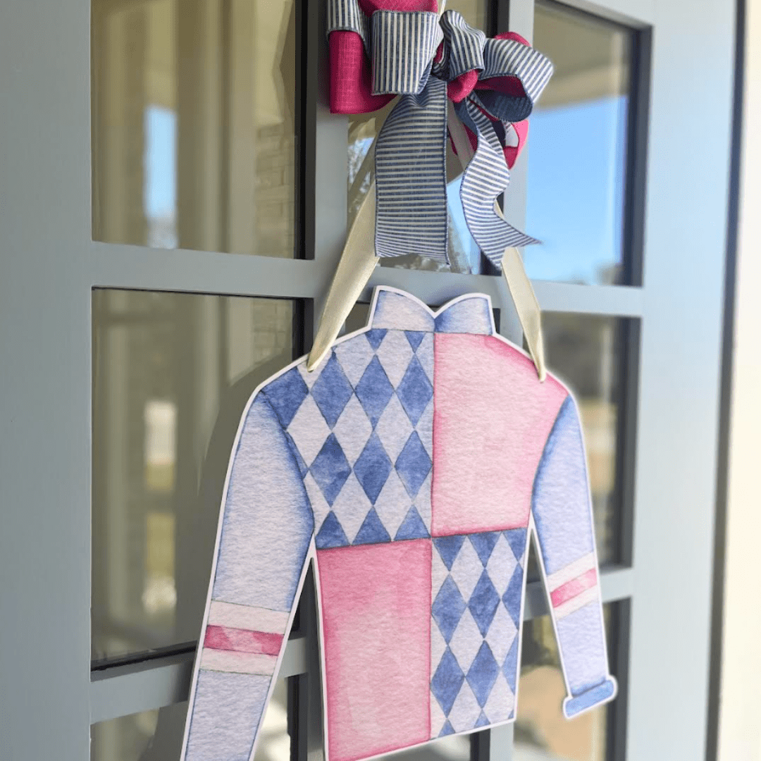 Racing Silk (Pink)- Door Hanger