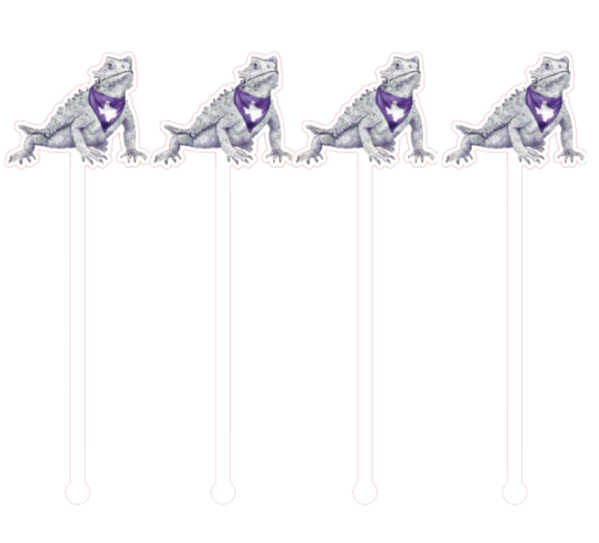 PRE ORDER (Ships 8/31) Purple Horned Frog Swizzle Sticks