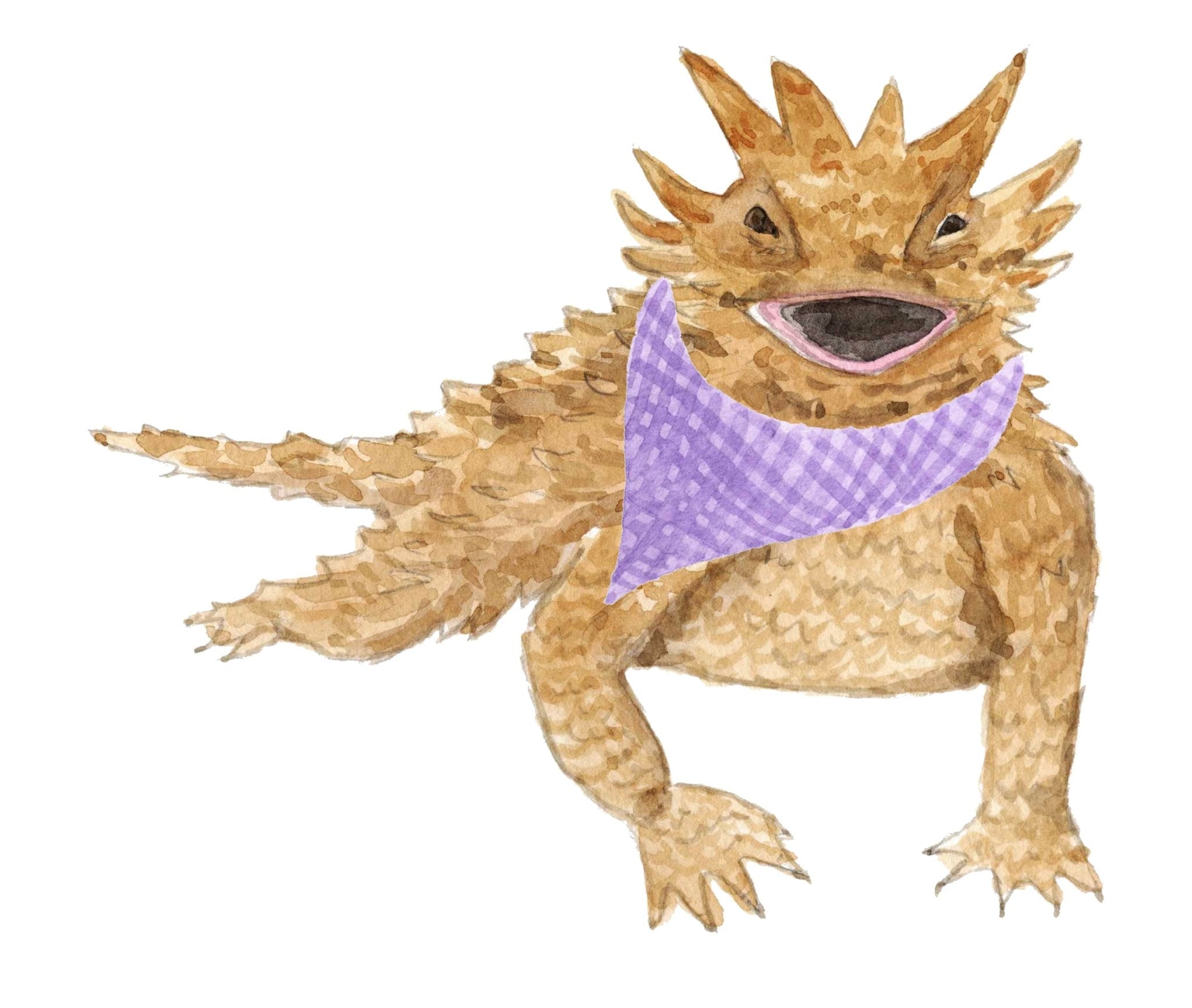 Horned Frog- Tea Towel (Sale)