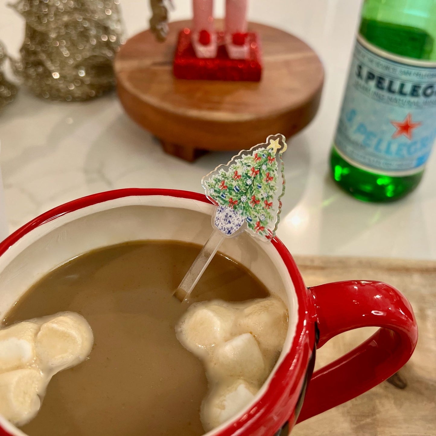 Swizzle Sticks- Santa + Tree