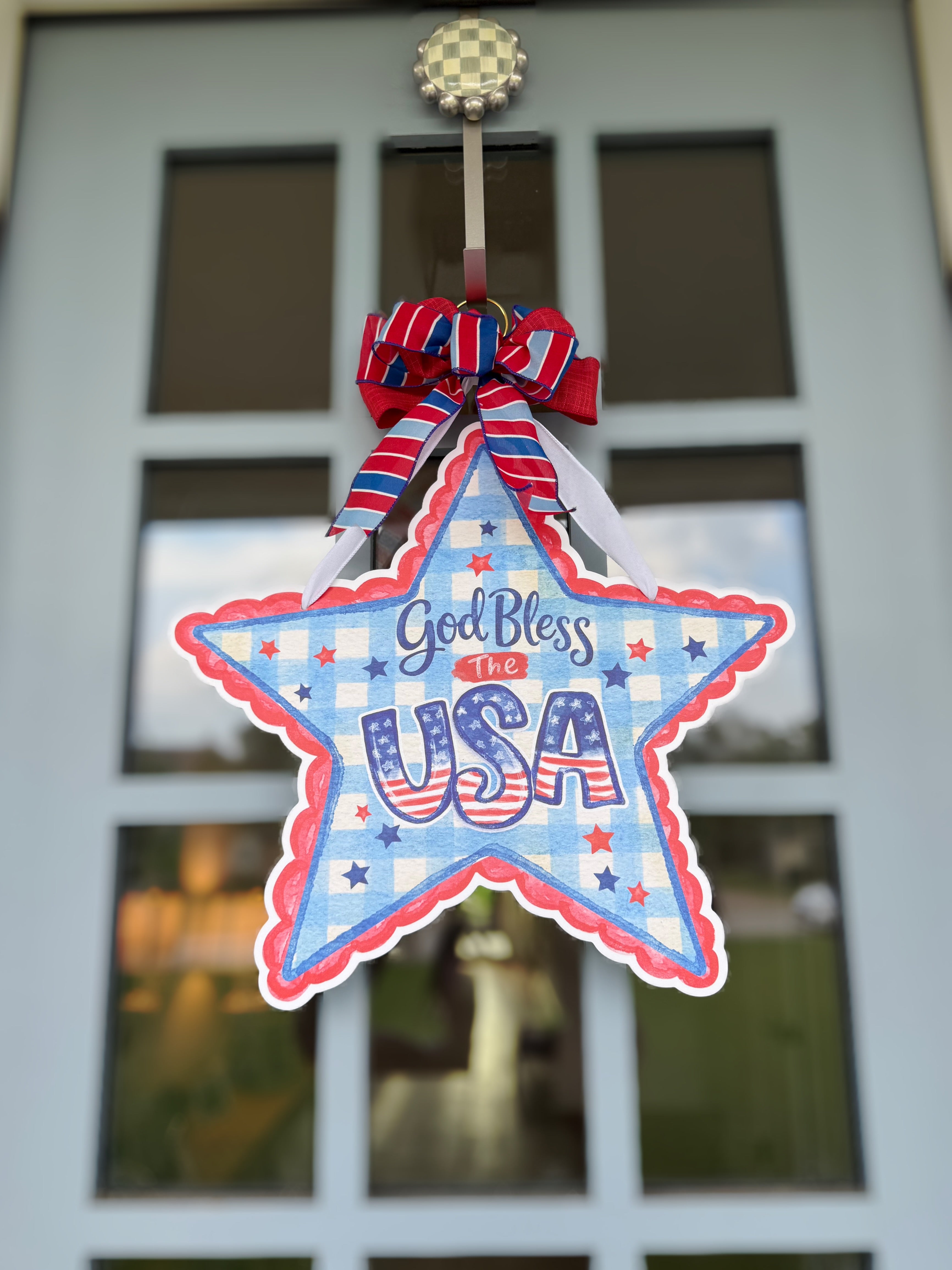 God Bless America Door Hanger