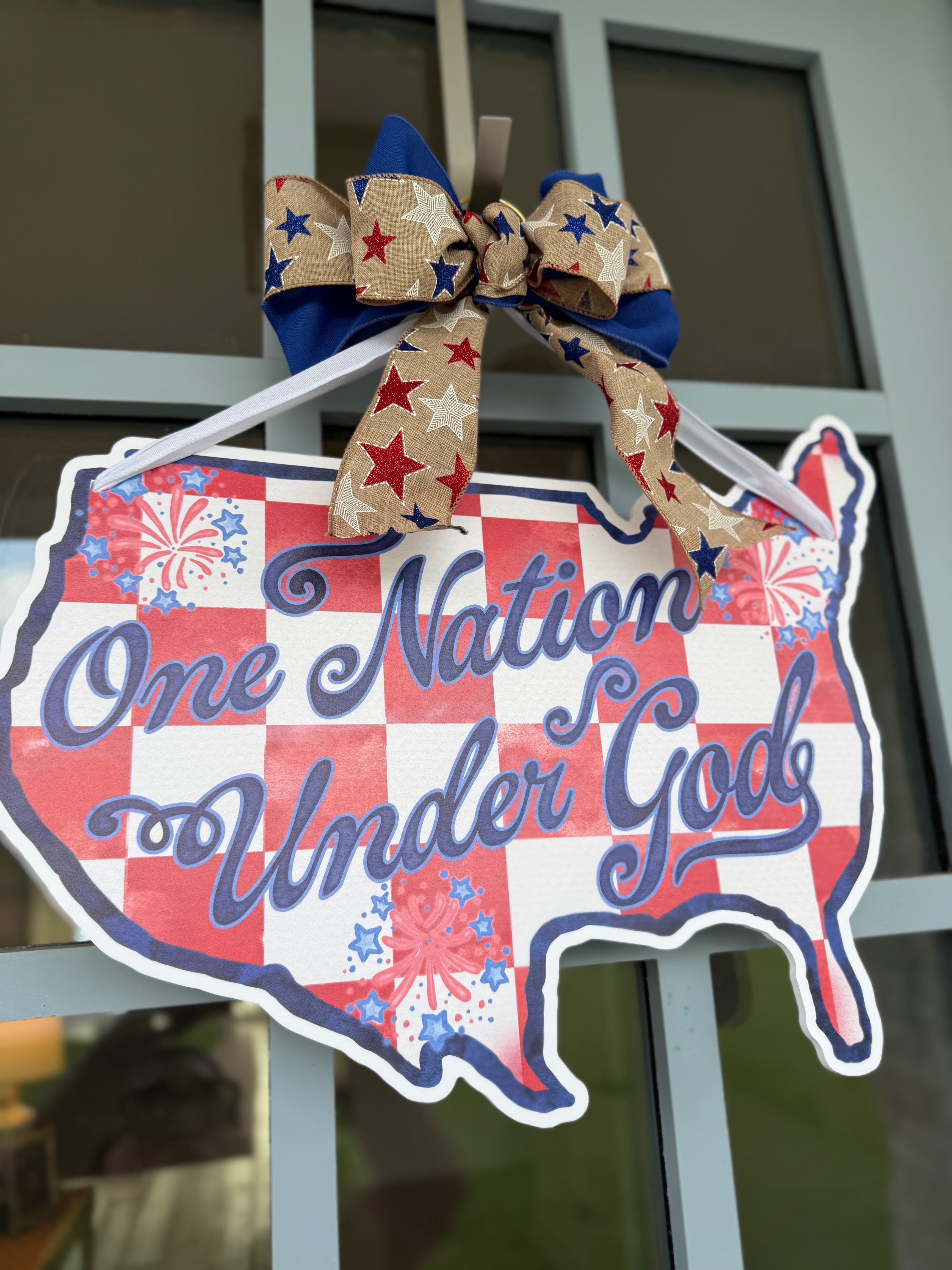 Faith And Freedom Door Hanger