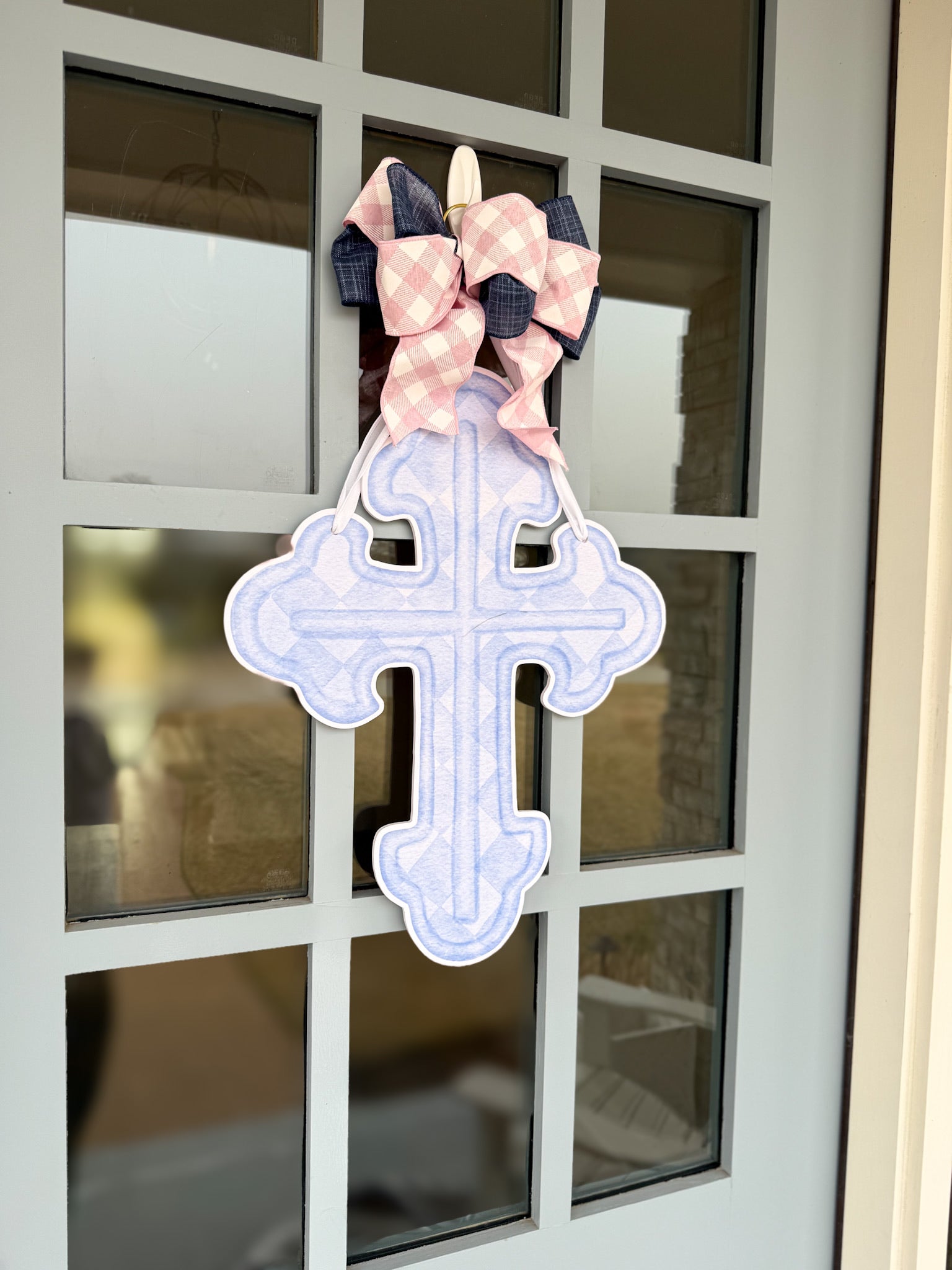 Watercolor Cross Door Hanger