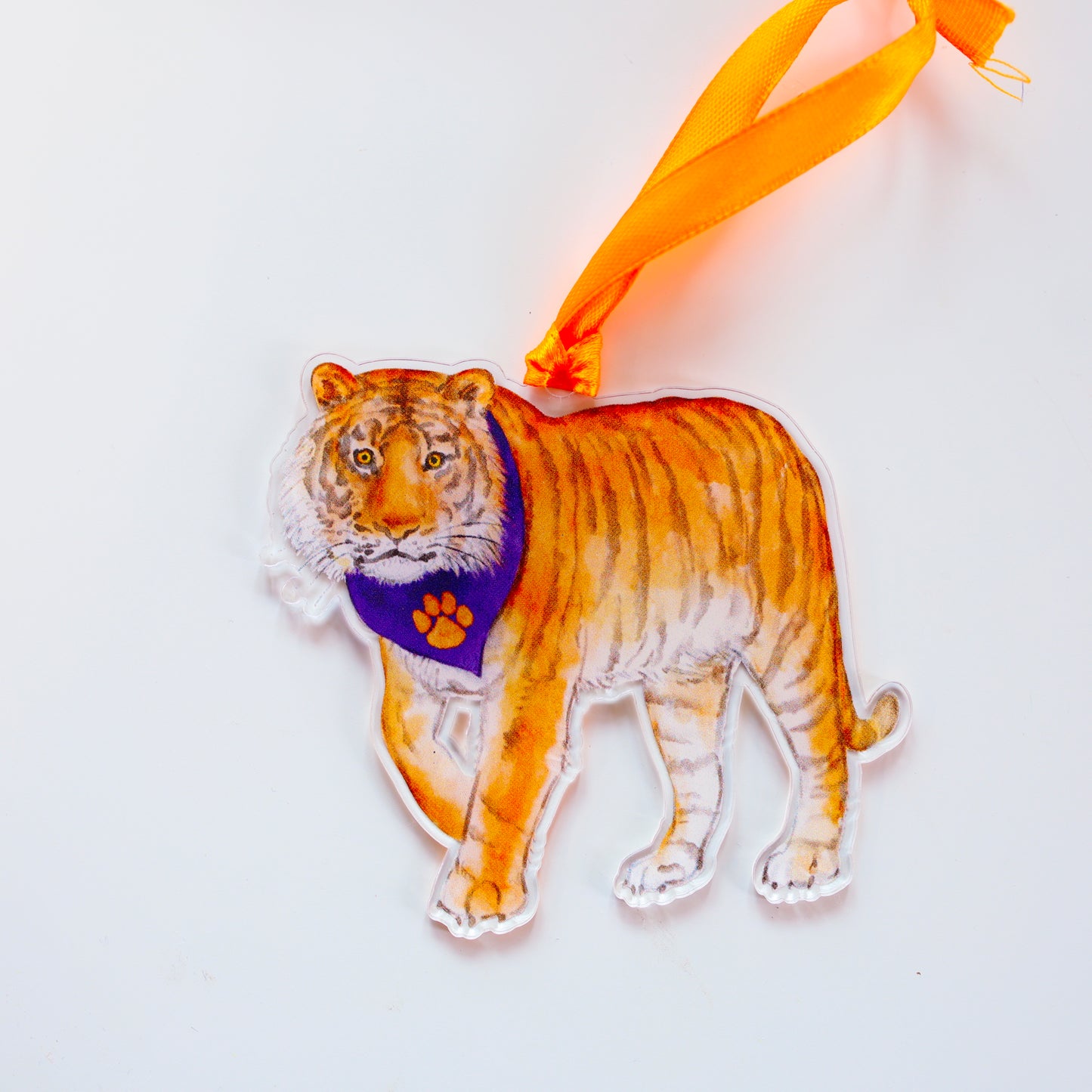 Palmetto Purple Tiger Ornament