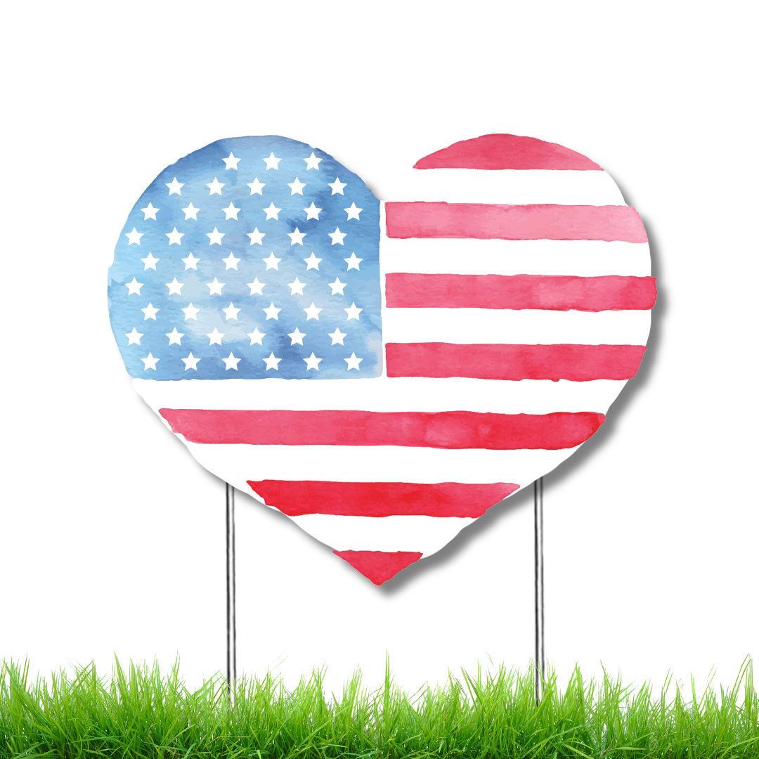 America the Beautiful Garden Stake