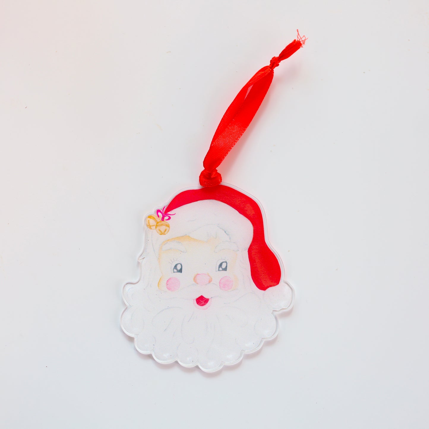 Holly Jolly Santa Ornament